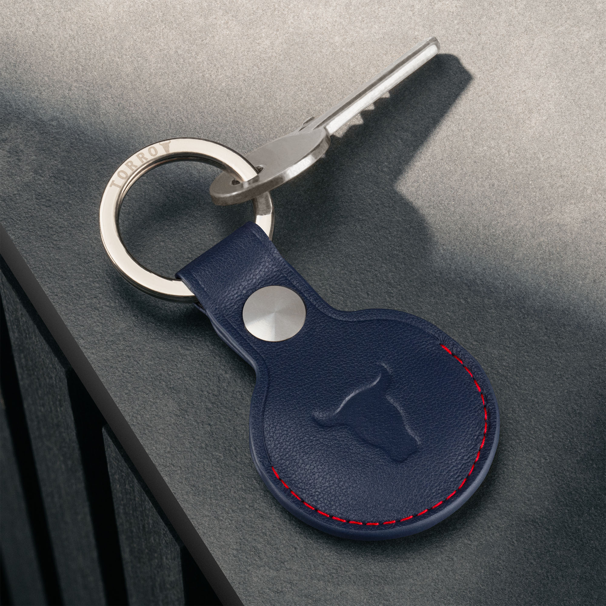 AirTag Leder-Schlüsselring / Schlüsselanhänger (mit Gebürstetem Metallring) - Image 30