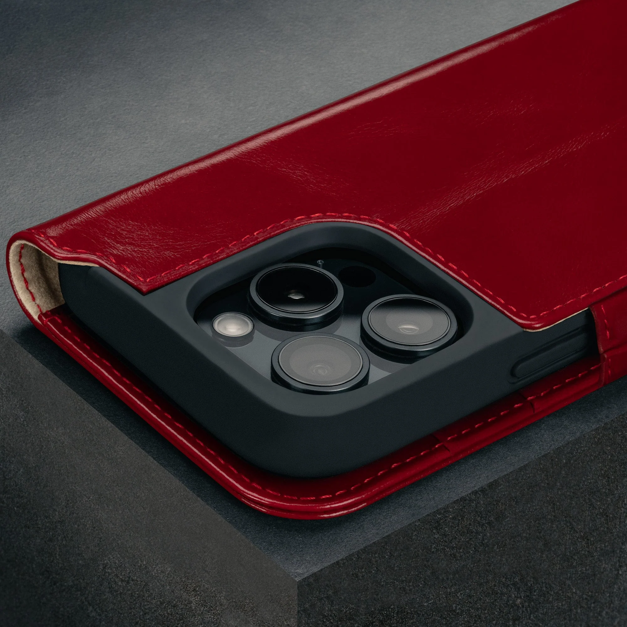 iPhone 16 Pro Max Lederhülle (Standfunktion & MagSafe kompatibel) - Image 26