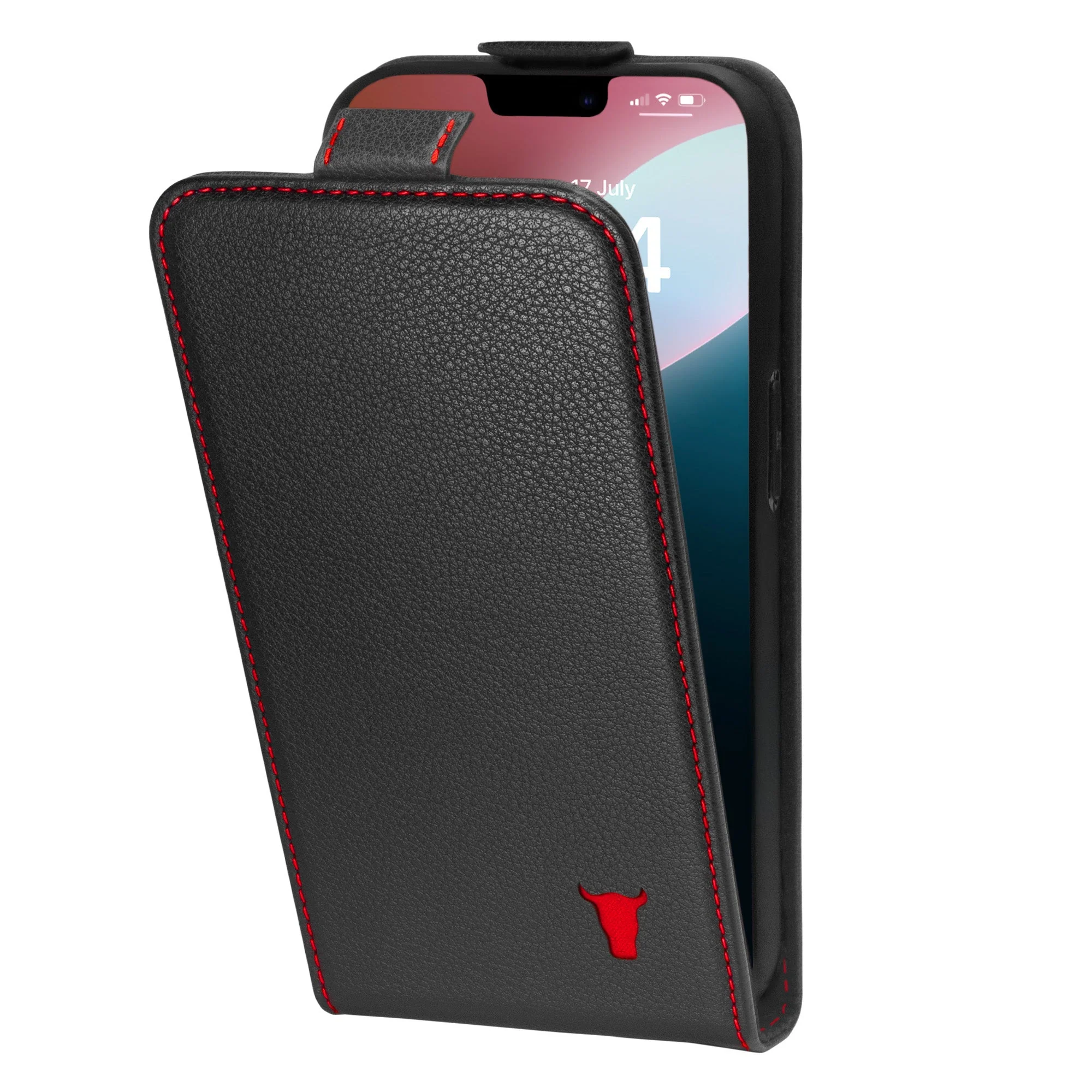 iPhone 17e / 16e Leder Flip Hülle