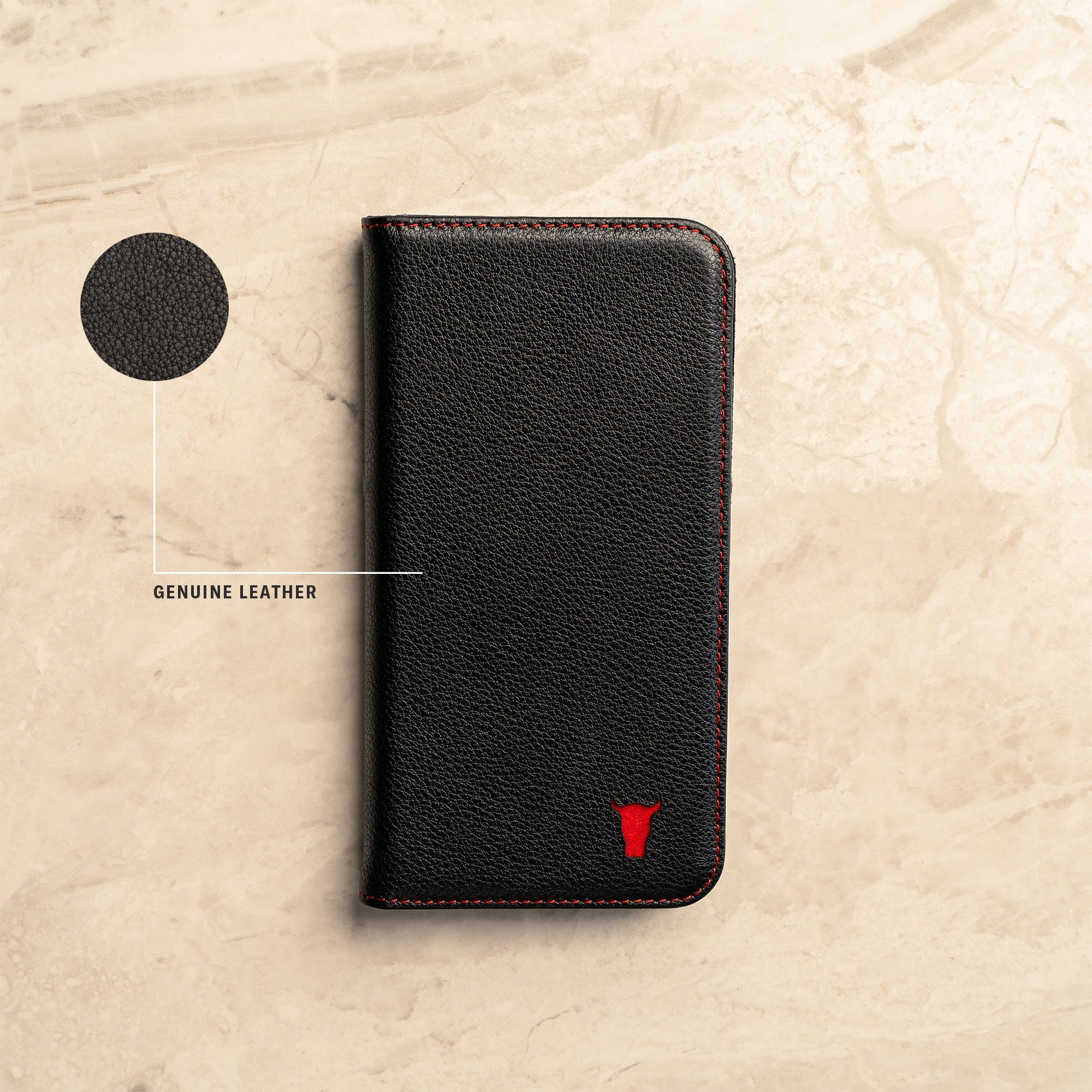 iPhone XR Leder-Wallet-Hülle (mit Standfunktion) - Image 6