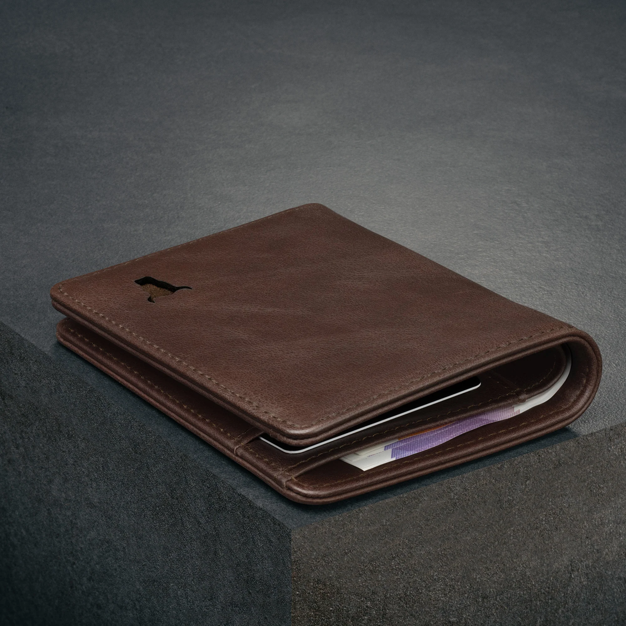 Leder Bifold-Geldbörse (mit RFID-Schutz) - Image 16