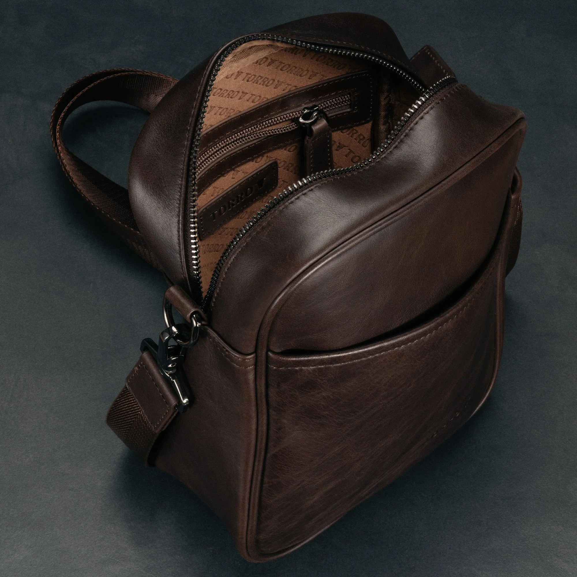 Leder Crossbody Umhängetasche - Image 8