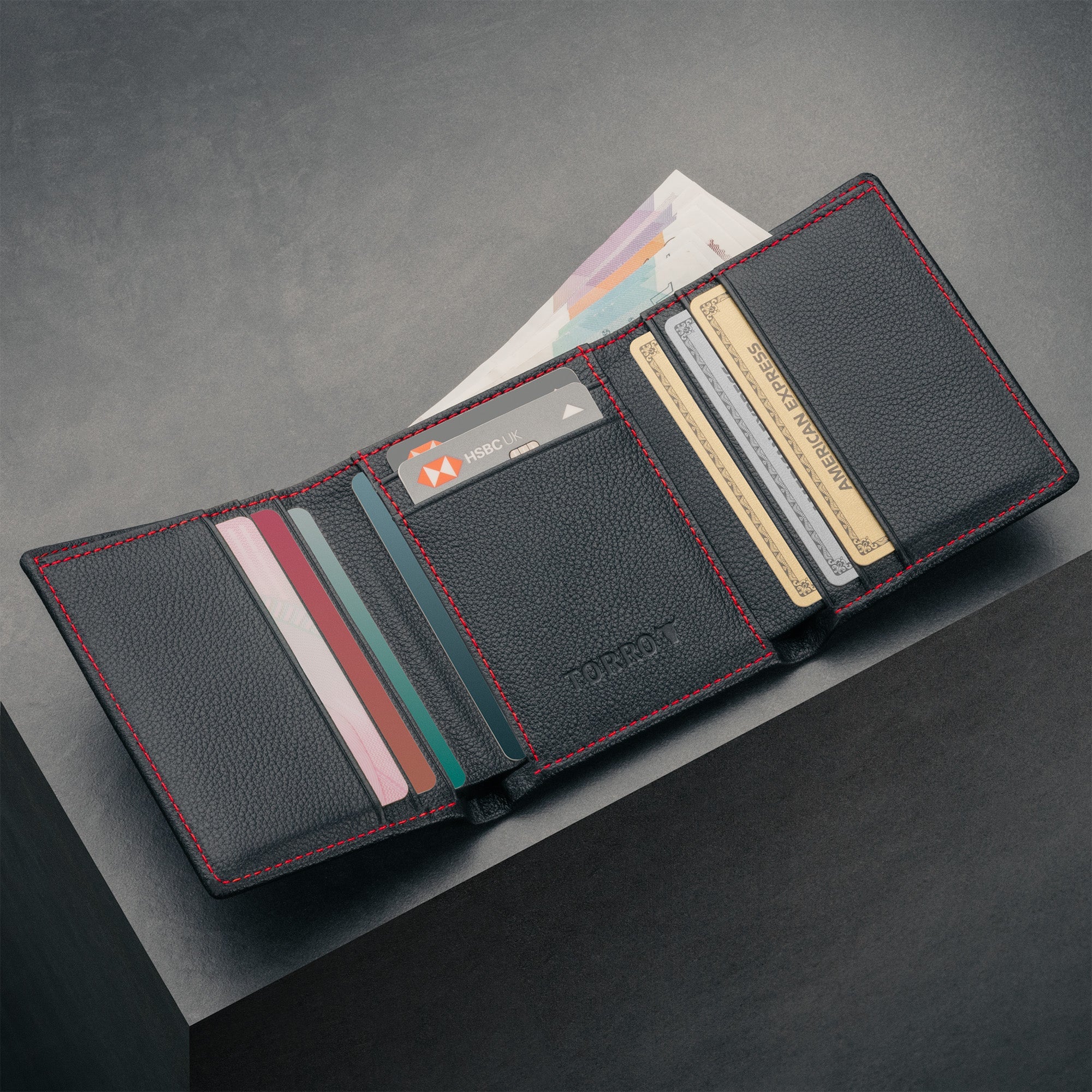 Leder Trifold-Geldbörse (mit RFID-Schutz) - Image 4