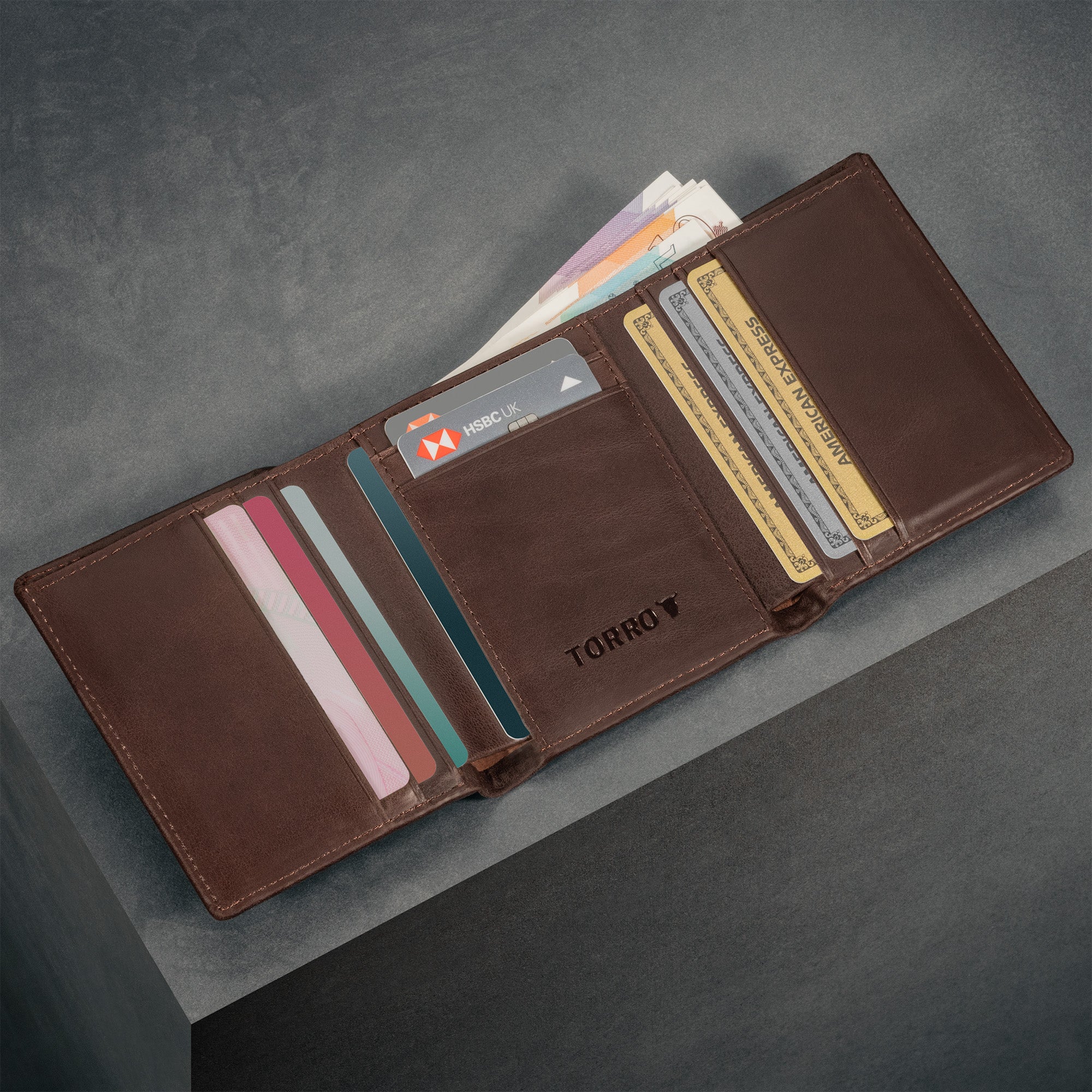 Leder Trifold-Geldbörse (mit RFID-Schutz) - Image 8